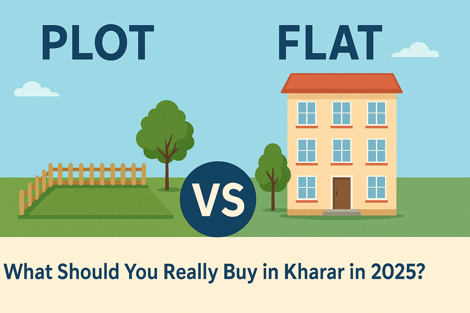 Plot vs Flat: What Should You Really Buy in Kharar in 2025